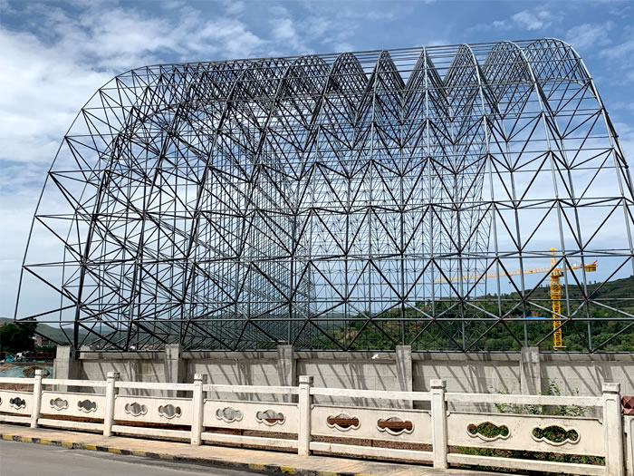 黑河山寨矿储煤棚网架